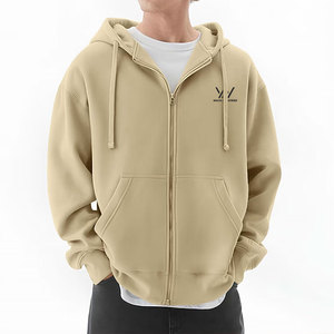 Sudadera con Capucha y Cremallera para Hombre, Tacto Suave, Material Transpirable y Liso, Ajuste Clásico y Cómodo, Estructura Duradera, Estilo Moderno - Product Image 1