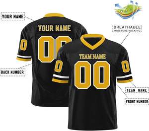 Malla Poliéster Fútbol Jerseys OEM Manga Rayas Secado rápido Equipo personalizado Logo Nombre Números Sublimación Imprimir Uniformes - Product Image 6