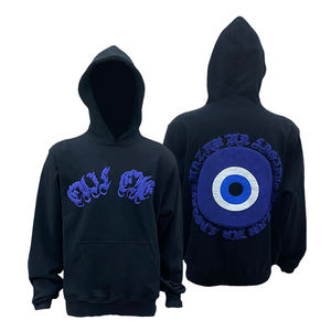 Custom Hoodie <b>Mens</b> Cotton Hooded Pullover Puff Print Sweatshirt Customized Foam Pattern Casual <b>Hoodies</b> - Product Image 5