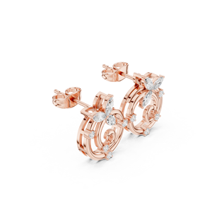 Gemnel Dainty Drop Zircon Crystal New Lucky Star Charm Plated 925 Silver 18K Gold Pendientes Hoop - Product Image 2