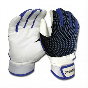 Custom Colors Wholesale Price Baseball Batting <b>Gloves</b> Reinforced Thumb Forefinger <b>Mesh</b> Back Breathable Softball Batting <b>Gloves</b> - Product Image 5