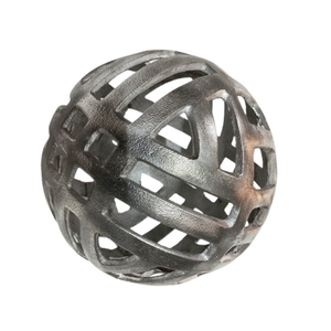 Décoration antique moderne, Sculpture en forme de boule de trou en aluminium sur le dessus de la Table, décoration de vitrine, soldes, Sculptures décoratives - Product Image 3