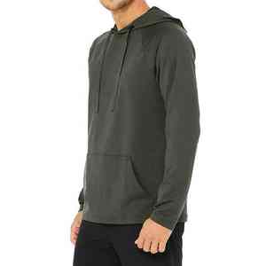 Sudaderas con capucha lisas de lana de algodón suave para hombre, venta al por mayor, jersey de manga larga de peso pesado, sudaderas con capucha de gran tamaño para hombre - Product Image 6
