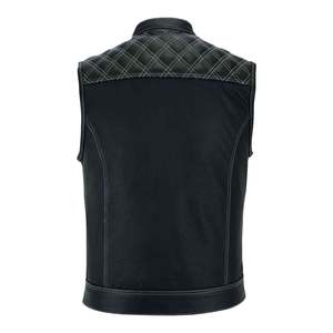 Veste en cuir matelassée de haute qualité, col montant, coupe-vent, respirante, décontractée, professionnelle, pour la saison hivernale, service OEM - Product Image 2