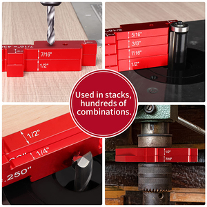 7Pcs Blok Pengatur Presisi & Pengukur Tinggi dari Aluminium Alloy untuk Industri & DIY, OEM/ODM untuk Aksesoris Meja Router dan Gergaji - Product Image 4
