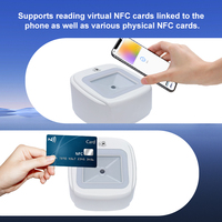 Escáner de Código de Barras de Escritorio CMOS QR de FUWEI, Escáner de Megapíxeles, Lector de Código QR y NFC 2 en 1, Terminal POS, Impresión de Logotipo Gratuita