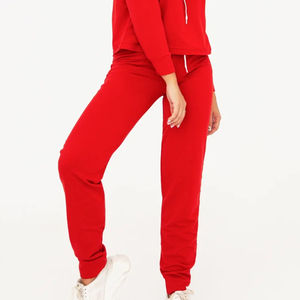 Ensemble de survêtement solide décontracté pour femmes deux pièces automne Jogging personnalisé qualité supérieure 100% coton léger écologique - Product Image 6