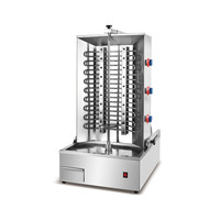 Machine commerciale entièrement automatique de Shawarma de bureau de gaz de brûleur de l'acier inoxydable 4 de Doner Kebab