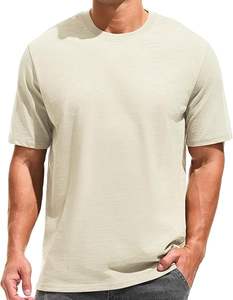 OEM Custom <b>Men's</b> Casual 100% Cotton Loose Fit Thick <b>T</b> <b>Shirt</b> Heavy Weight Crewneck Tees for <b>Men</b> 100% Cotton 180 to 200 gsm - Product Image 3