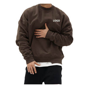 2025 Offre Spéciale sweat-shirt à col rond de couleur personnalisée pour hommes grande taille sweat-shirt à logo en relief fabricant OEM - Product Image 5