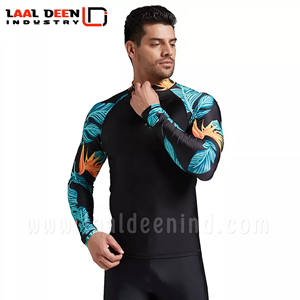 Camisa de compresión para hombre, ropa de gimnasio, protector de sarpullido Mma, personalizada, Rushguard, en blanco - Product Image 5