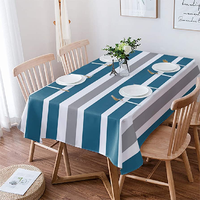 Motif à carreaux 100% coton biologique certificat GOTS salle à manger décorative ajusté ferme vente directe lin vêtements de Table populaires