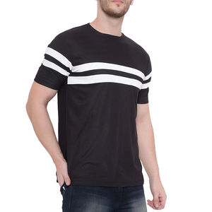 Camiseta Casual de Algodón para Hombre al por Mayor, Tejida, con Logotipo Personalizado, Manga Corta, Talla Grande, Diseño Sólido para Ropa de Trabajo - Product Image 1