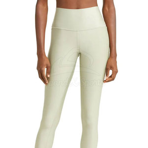 Pantalones de Yoga de cintura alta para mujer con cintura elástica Leggings de entrenamiento transpirables Leggings de control de barriga esculpidos estampados - Product Image 6