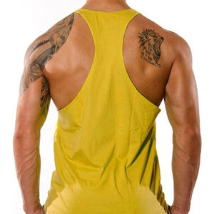 Vente en gros au Pakistan Débardeur XL décontracté pour homme Design innovant de marque avec décoration imprimée Tarifs bon marché Stringer Blanc - Product Image 6