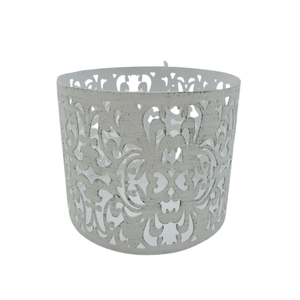 <b>Table</b> Top Decorative Set of 2 Iron Flower Vase White W/<b>Copper</b> Antique Luxury Style Nordic Flower Vase For Home Decoration - Product Image 3