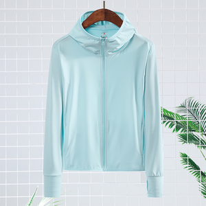 Hombres y mujeres UV UPF 50 + Protección solar Sudadera con capucha Cremallera Manga larga Senderismo Chaqueta con capucha Camisa de rendimiento al aire libre DDP Envío - Product Image 2