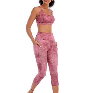 Gym Wear Sportswear Women Clothing Customized Logo Printing Elastic Waist <b>Yoga</b> Leggings Sublimation Printed Women Leggings - Product Image 1