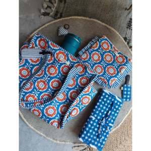 Handmade Florence Ladies Tote <b>Bag</b> Frill Pouch Water Resistant Straw <b>Material</b> Drawstring Cotton Polyester for Summer Spring - Product Image 1