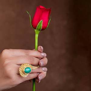 Accesorio de moda de piedra verde de malaquita Tanima de alta calidad del proveedor indio directo Nueva llegada Clásico para compromiso - Product Image 4