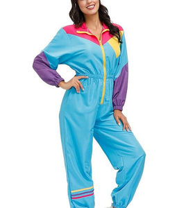 Traje cortavientos de invierno de alta calidad para mujer Conjunto atractivo de 2 piezas con logotipo personalizado Contraste Colores Impreso Chándales OEM - Product Image 6