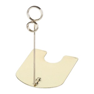 Mini support à pince en métal doré avec base pliable idéal pour les photos de cartes mémo de numéros de table ou les étiquettes de prix fabriquées à la main - Product Image 1