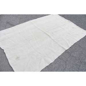 Alfombra Vintage de 5.2x7.6 pies (160x232 cm), Alfombra Turca Blanca Abstracta de Lana - Product Image 2