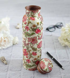 Bouteille en cuivre pour taille personnalisée et émail imprimé pour bouteilles d'eau de boisson à vendre produit et vente - Product Image 5