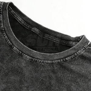 เสื้อยืดผู้ชายทรงหลวม สไตล์สตรีทแวร์ ผ้าฝ้าย 100% ระบายอากาศได้ดี เป็นมิตรกับสิ่งแวดล้อม แห้งเร็ว น้ำหนักเบา ดีไซน์ขาดๆ  ขายดี - Product Image 3