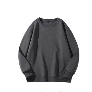 Alta calidad personalizado peso pesado 460GSM 100% algodón cuello redondo sudadera Color sólido hombres sudaderas con capucha y sudaderas - Product Image 4