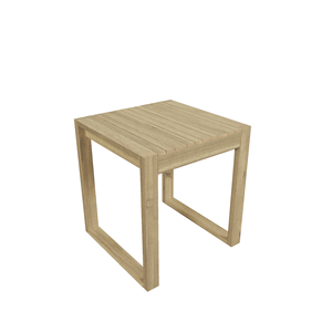 Table d'appoint de patio extérieure au design moderne OEM/ODM en bois d'acacia, mobilier d'extérieur moderne au design minimaliste scandinave - Product Image 1
