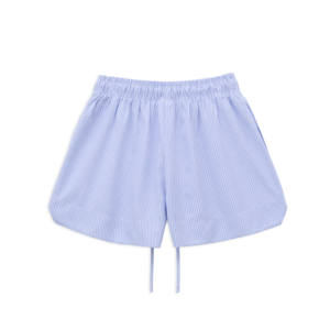 Short d'été à rayures pastel avec logo personnalisé pour hommes et femmes tissu Oxford respirant broderie personnalisée Vietnam - Product Image 5