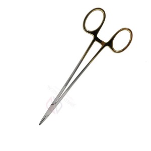 Pince droite / porte-aiguille DeBakey manuelle en acier inoxydable de haute qualité certifiée CE, modèle robuste, instrument chirurgical - Product Image 2