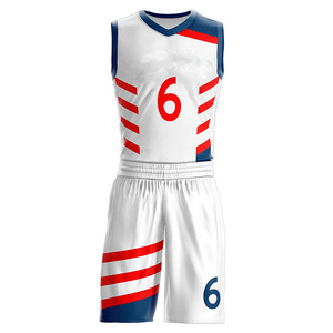 Uniforme de basket-ball sublimé personnalisé de qualité supérieure Tissu doux et respirant dans des tarifs de gros de style réglé multi-couleurs - Product Image 1