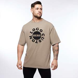 T-shirt surdimensionné en coton pour homme, vêtement de haute qualité, de styliste, à manches tombantes, nouvelle collection 2023 - Product Image 2