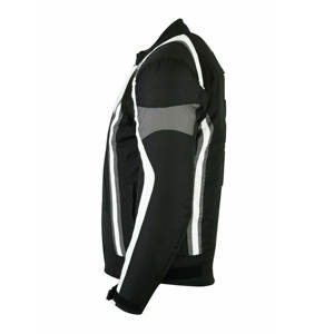 Chubasquero impermeable de nailon para motocicleta, chaqueta de carreras de motos con bloque de Color textil reflectante a la moda - Product Image 3