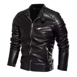 Veste à Panneau Classique de Qualité Supérieure Unisexe en Peau de Vache, Tissu Respirant Haut de Gamme, Broderie à Col Montant, Nouveauté Hiver - Product Image 1