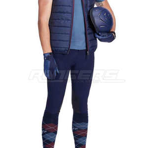 Gants d'équitation personnalisés avec logo, noir et bleu, durables, respirants, ajustement parfait, poignets réglables - Product Image 2