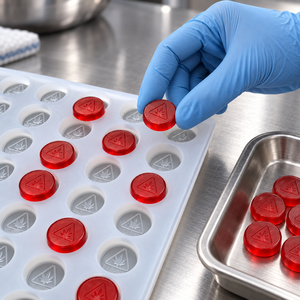 Vector mold Round <b>Silicone</b> Mold Gummy Candy Depositor <b>Tray</b> for Industrial Gummy Making and Confectionery Product Trials - Product Image 5