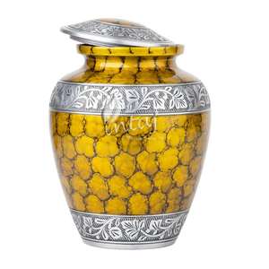 Urna artesanal para cenizas humanas | Recuerdo conmemorativo Premium | Caja de urna de latón para adultos Premium - Product Image 1