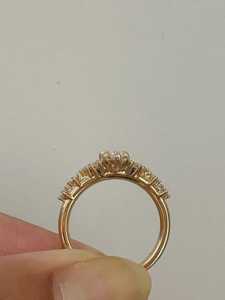 Anillo de Diamante Marquise Brillante de 1.00CT Cultivado en Laboratorio para Mujer, Oro Sólido de 14K, Regalo de Joyería para Aniversario, Boda o Promesa para Enamorados - Product Image 3