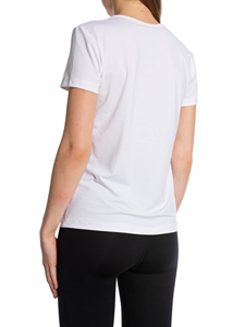 T-shirt décontracté à manches courtes et à col rond pour femmes 100% coton écologique - Product Image 3