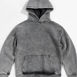 High Street Vintage Washed Distressed Sweats à capuche Zip Up American Fashion Sweats à capuche surdimensionnés pour hommes - Product Image 2