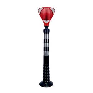 Feux de signalisation routière solaires rouges pour la sécurité routière - Ensemble de délimiteurs en plastique ABS - Product Image 1
