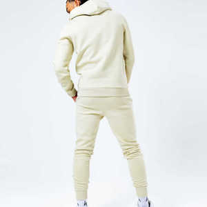 ชุดวอร์มผู้ชายแบบมีฮู้ด ชุดออกกำลังกาย ผู้ผลิตชุดวอร์มแบบกำหนดเอง ชุดสองชิ้น ชุดวอร์มคุณภาพสูง ผ้าฝ้าย 100% - Product Image 2