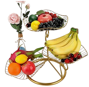 Panier de rangement pour légumes en métal de style unique, panier de fruits en métal de couleur noire, panier de fruits écologique, panier de fruits câblé - Product Image 4