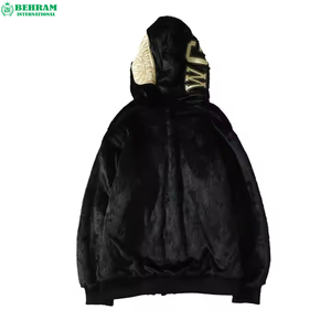 Sweat à capuche unisexe personnalisable à fermeture éclair intégrale, effet délavé, en coton épais 100 % respirant et à séchage rapide, idéal pour l'hiver – Meilleures ventes - Product Image 3