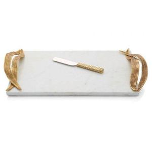 Magnifique plateau de service en marbre avec poignée design pour les mariages et les services de traiteur pour événements. - Product Image 4