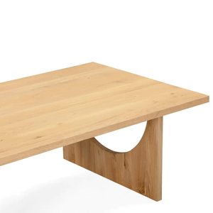 Mesa de Centro Rectangular Hecha de Madera de Teca Sólida con Color Natural y Material de Alta Calidad para Uso en Interiores y Exteriores - Product Image 3