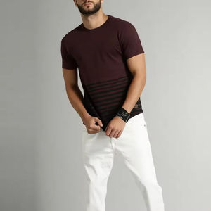 T-shirts d'été à manches courtes pour hommes, écologiques, à séchage rapide, vente en gros, best-seller, décontractés, unis, couleur unie, col rond, style streetwear - Product Image 4